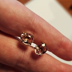 Lab Sapphire Stud Earrings